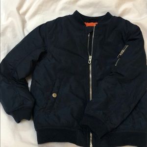 H&M navy boys lightweight puffer jacket size 6-7